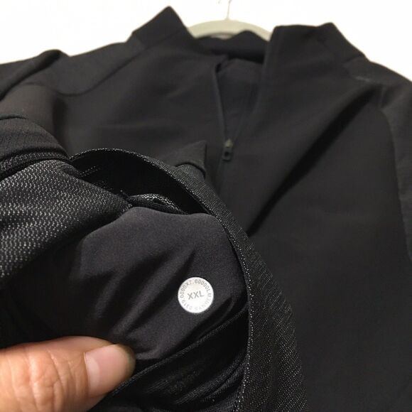Lululemon Zip Up Track Jacket Men XXL Black License to Train Athletic Run Gym - Picture 15 of 16